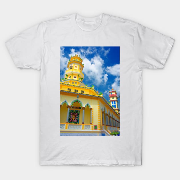 The Cao Dai Temple, Long Xuyen, Vietnam T-Shirt by BrianPShaw